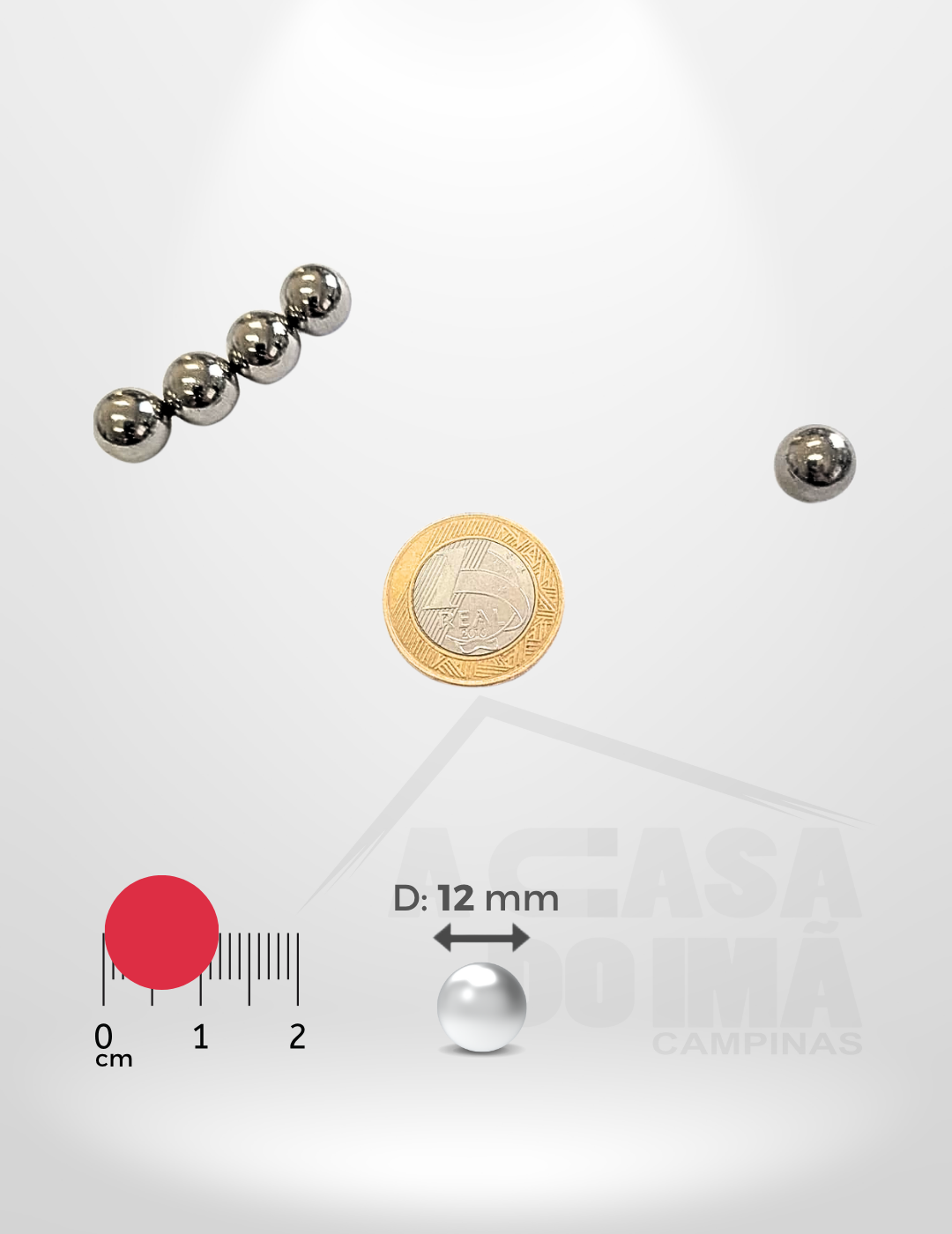 Esfera de Neodímio - Ø 12mm