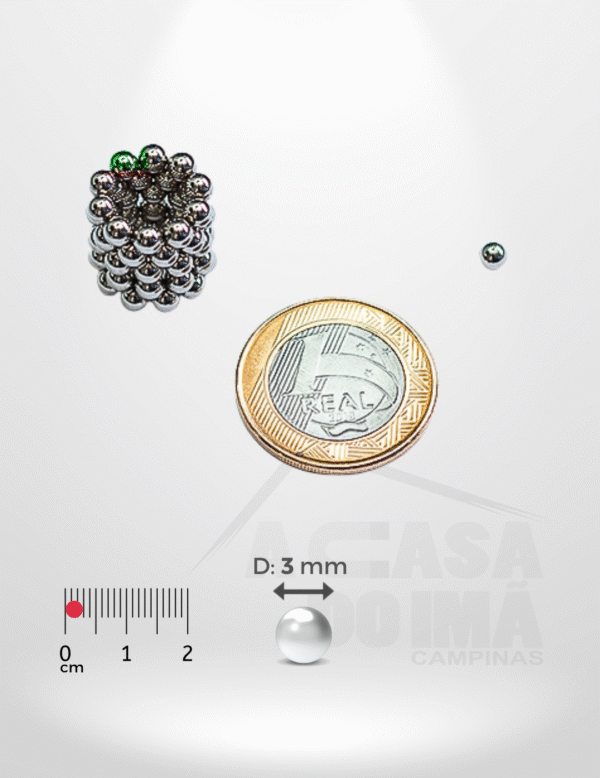 Esfera de Neodímio - Ø 3mm