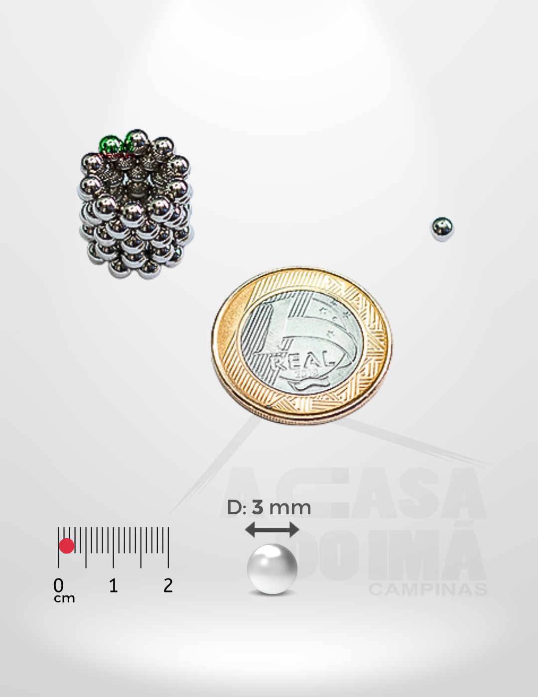 Esfera de Neodímio - Ø 3mm