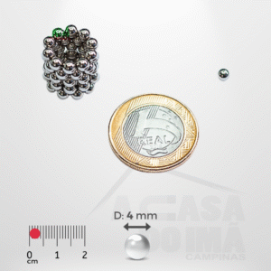 Esfera de Neodímio - Ø 4mm
