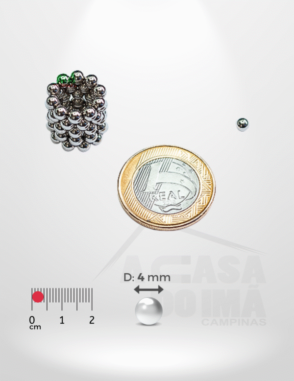 Esfera de Neodímio - Ø 4mm