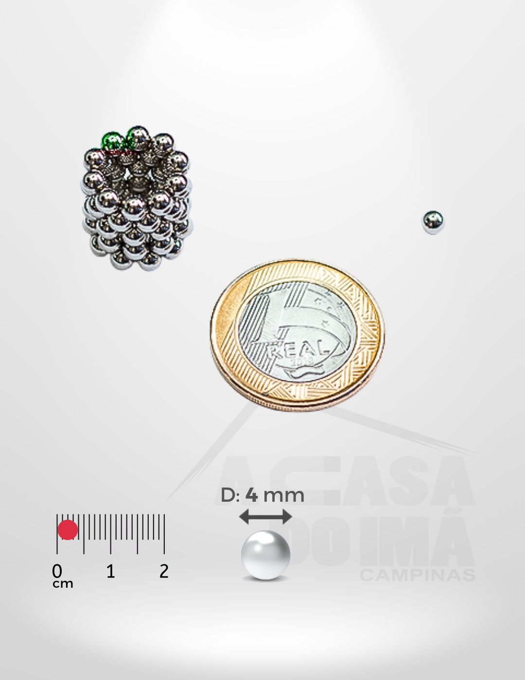 Esfera de Neodímio - Ø 4mm