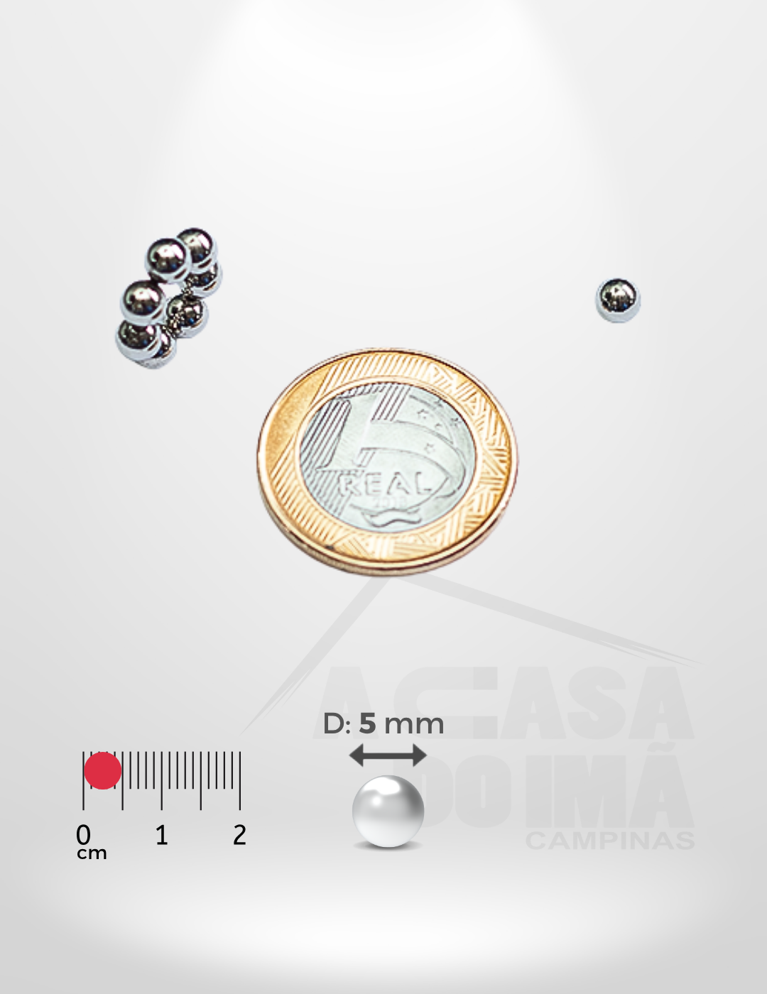 Esfera de Neodímio - Ø 5mm
