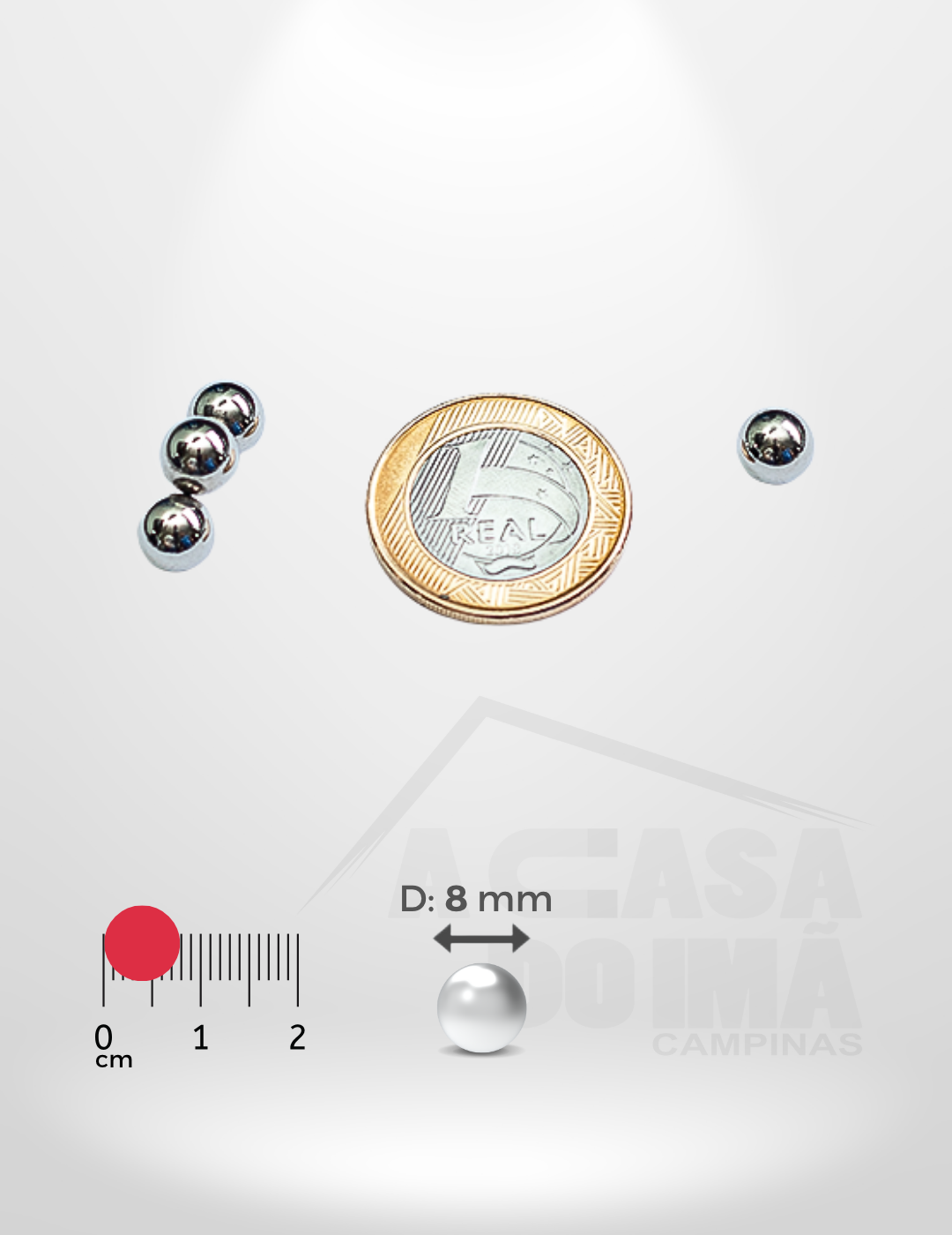 Esfera de Neodímio - Ø 8mm
