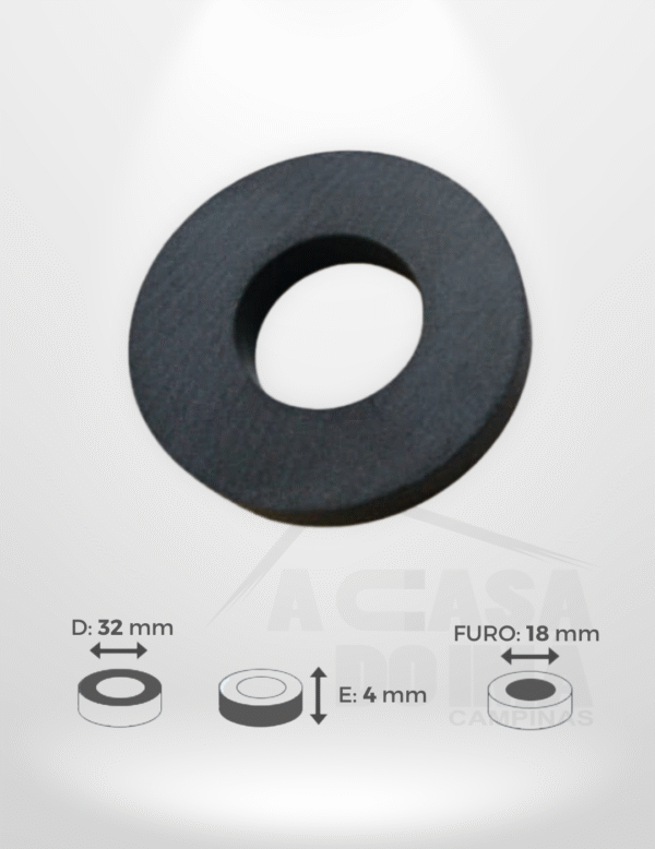 Anel de Ferrite - Ø 32 x 4mm - Furo 18mm