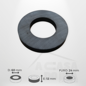Anel de Ferrite - Ø 60 x 12mm - Furo 24mm
