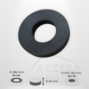 Anel de Ferrite - Ø 60 x 8mm - Furo 32mm