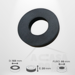 Anel de Ferrite - Ø 169 x 20mm - Furo 86mm
