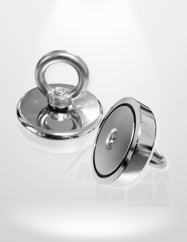Ímã para Pesca Magnética - Ø 70 x 17 mm - Capacidade 180kg