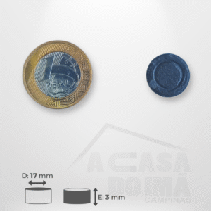 Ímã para Artesanato - Ø 17 x 3mm (100 peças)