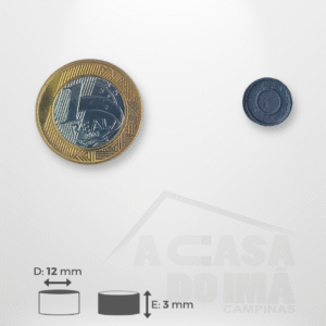 Ímã para Artesanato - Ø 12 x 3mm (100 peças)