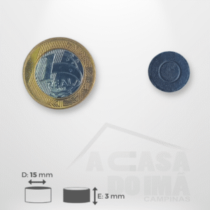 Ímã para Artesanato - Ø 15 x 3mm (100 peças)