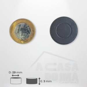 Ímã para Artesanato - Ø 29 x 3mm