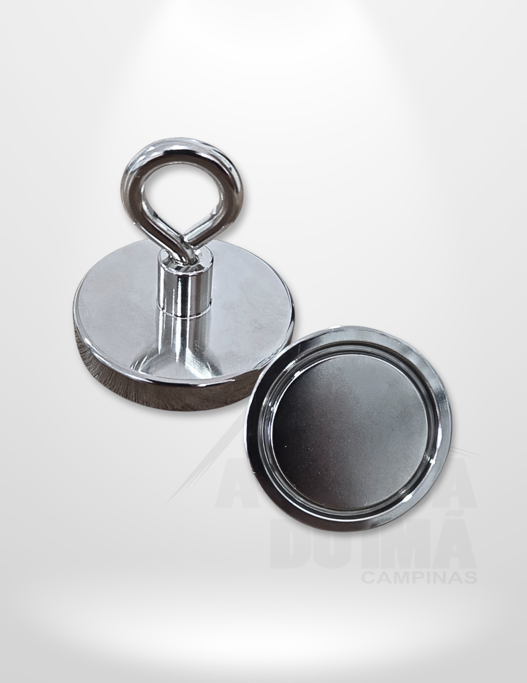 Ímã para Pesca Magnética - Ø 42 x 8,6mm - Com anelão